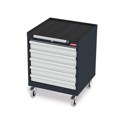 Armoire à tiroirs mobile STIER avec 5 tiroirs lxPxH 600x575x790 mm (904031) - Publicité Armoire à tiroirs mobile STIER avec 5 tiroirs lxPxH 600x575x790 mm (904031) - Publicité