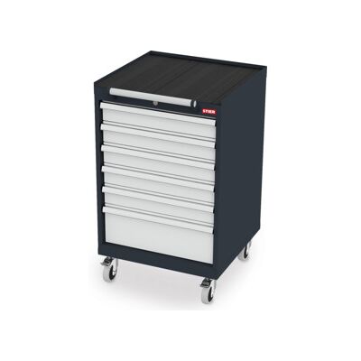 Armoire à tiroirs mobile STIER avec 6 tiroirs lxPxH 600x575x990 mm (904032) - Publicité Armoire à tiroirs mobile STIER avec 6 tiroirs lxPxH 600x575x990 mm (904032) - Publicité