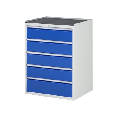 Armoire à tiroirs Rau avec tapis antidérapant 5 tiroirs -XL 4x180 1x210mm (03-XL7.5A-MT.11) - Publicité Armoire à tiroirs Rau avec tapis antidérapant 5 tiroirs -XL 4x180 1x210mm (03-XL7.5A-MT.11) - Publicité