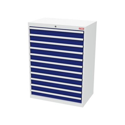 Armoire à tiroirs STIER, avec 11 tiroirs, lxPxH 900x575x1220 mm, gris clair/bleu gentiane (905085) - Publicité Armoire à tiroirs STIER, avec 11 tiroirs, lxPxH 900x575x1220 mm, gris clair/bleu gentiane (905085) - Publicité