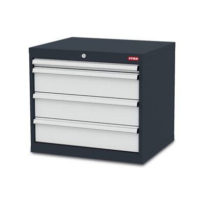Armoire à tiroirs STIER, avec 4 tiroirs lxPxH 700x575x620 mm (904164) - Publicité Armoire à tiroirs STIER, avec 4 tiroirs lxPxH 700x575x620 mm (904164) - Publicité