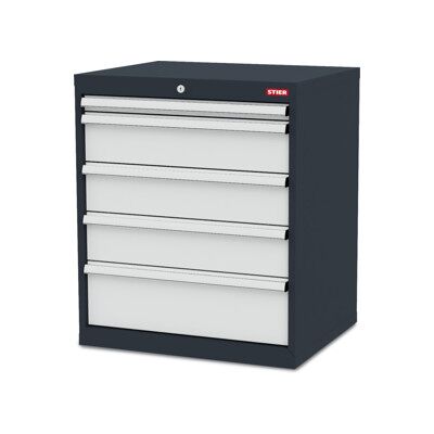 Armoire à tiroirs STIER, avec 5 tiroirs lxPxH 700x575x820 mm (902617) - Publicité Armoire à tiroirs STIER, avec 5 tiroirs lxPxH 700x575x820 mm (902617) - Publicité