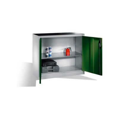 C + P Möbelsysteme Armoire d'appoint à outils C+P avec portes battantes, 1 tablette intérieure, H1000xL1200xP400mm Façade vert réséda Corps gris clair ; C + P Möbelsyste (8830-000 S10264) - Publicité C + P Möbelsysteme Armoire d'appoint à outils C+P avec portes battantes, 1 tablette intérieure, H1000xL1200xP400mm Façade vert réséda Corps gris clair ; C + P Möbelsyste (8830-000 S10264) - Publicité
