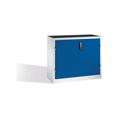C + P Möbelsysteme Armoire d'appoint C+P pour charges lourdes avec portes battantes, 1 tablette intérieure, H1000xL1200xP500mm Façade bleu gentiane Corps gris clair ; C (8831-052 S10267) - Publicité C + P Möbelsysteme Armoire d'appoint C+P pour charges lourdes avec portes battantes, 1 tablette intérieure, H1000xL1200xP500mm Façade bleu gentiane Corps gris clair ; C (8831-052 S10267) - Publicité