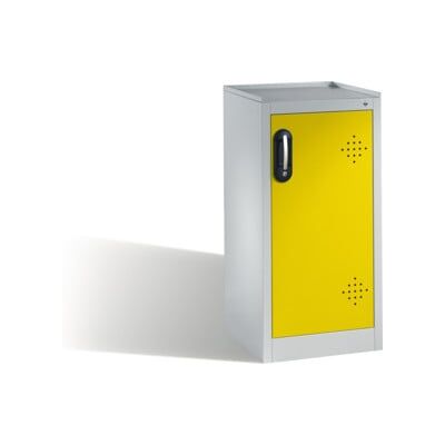 C + P Möbelsysteme Armoire d'appoint environnementale C+P avec porte pivotante, 2 tablettes pour bacs, H1020xL500xP500mm Façade jaune trafic Corps gris clair ; C + P Möb (8721-315 S10137) - Publicité C + P Möbelsysteme Armoire d'appoint environnementale C+P avec porte pivotante, 2 tablettes pour bacs, H1020xL500xP500mm Façade jaune trafic Corps gris clair ; C + P Möb (8721-315 S10137) - Publicité
