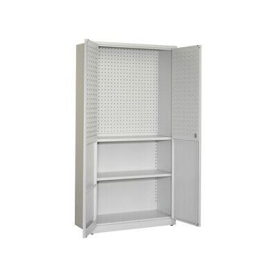 Armoire d'atelier STIER 1940x1000x450 mm, gris clair (906609) - Publicité Armoire d'atelier STIER 1940x1000x450 mm, gris clair (906609) - Publicité
