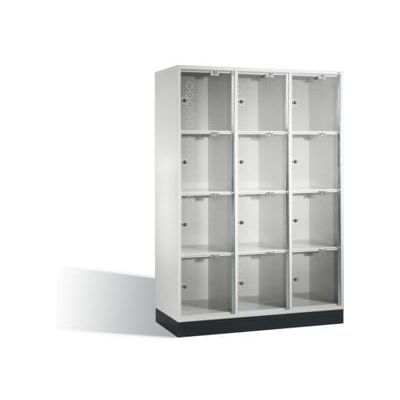 C + P Möbelsysteme Armoire de rangement C+P Intro XL avec portes en verre acrylique, 12 compartiments, H1750xL1220xP500mm corps gris clair Certificat GS Oui Oui ; C + P (8470A302 S10002) - Publicité C + P Möbelsysteme Armoire de rangement C+P Intro XL avec portes en verre acrylique, 12 compartiments, H1750xL1220xP500mm corps gris clair Certificat GS Oui Oui ; C + P (8470A302 S10002) - Publicité