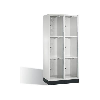 C + P Möbelsysteme Armoire de rangement C+P Intro XL avec portes en verre acrylique, 6 compartiments, H1750xL820xP500mm corps gris clair Certificat GS Oui Oui ; C + P Mö (8370A202 S10001) - Publicité C + P Möbelsysteme Armoire de rangement C+P Intro XL avec portes en verre acrylique, 6 compartiments, H1750xL820xP500mm corps gris clair Certificat GS Oui Oui ; C + P Mö (8370A202 S10001) - Publicité