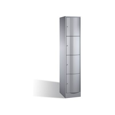 Armoire de rangement C+P Resisto, 4 compartiments, H1950xL396xP540mm aluminium blanc ; C + P Möbelsysteme (8470-172 S10027) - Publicité Armoire de rangement C+P Resisto, 4 compartiments, H1950xL396xP540mm aluminium blanc ; C + P Möbelsysteme (8470-172 S10027) - Publicité