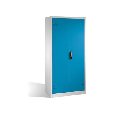 Armoire d'environnement C+P avec portes battantes, 4 bacs en polyéthylène, H1950xL930xP500mm Façade bleu clair Corps gris clair ; C + P Möbelsysteme (8921-316 S10137) - Publicité Armoire d'environnement C+P avec portes battantes, 4 bacs en polyéthylène, H1950xL930xP500mm Façade bleu clair Corps gris clair ; C + P Möbelsysteme (8921-316 S10137) - Publicité