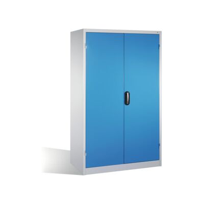 C + P Möbelsysteme Armoire pour charges lourdes C+P avec portes battantes, 3 tablettes et 3 tiroirs, H1950xL1200xP600mm Façade bleu clair Corps gris clair ; C + P Möbels (8932-5230 S10139) - Publicité C + P Möbelsysteme Armoire pour charges lourdes C+P avec portes battantes, 3 tablettes et 3 tiroirs, H1950xL1200xP600mm Façade bleu clair Corps gris clair ; C + P Möbels (8932-5230 S10139) - Publicité