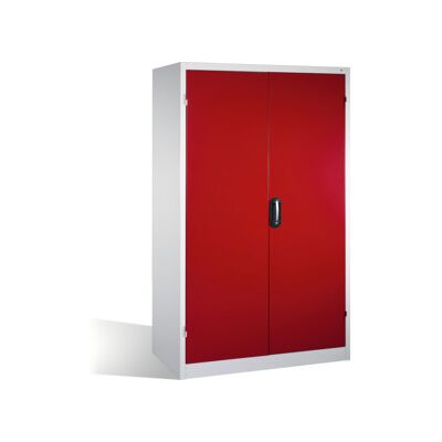 C + P Möbelsysteme Armoire pour charges lourdes C+P avec portes battantes, 3 tablettes et 3 tiroirs, H1950xL1200xP600mm Façade rouge rubis Corps gris clair ; C + P Möbel (8932-5230 S10141) - Publicité C + P Möbelsysteme Armoire pour charges lourdes C+P avec portes battantes, 3 tablettes et 3 tiroirs, H1950xL1200xP600mm Façade rouge rubis Corps gris clair ; C + P Möbel (8932-5230 S10141) - Publicité