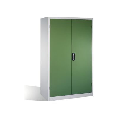 C + P Möbelsysteme Armoire pour charges lourdes C+P avec portes battantes, 3 tablettes et 3 tiroirs, H1950xL1200xP600mm Façade vert réséda Corps gris clair ; C + P Möbel (8932-5230 S10140) - Publicité C + P Möbelsysteme Armoire pour charges lourdes C+P avec portes battantes, 3 tablettes et 3 tiroirs, H1950xL1200xP600mm Façade vert réséda Corps gris clair ; C + P Möbel (8932-5230 S10140) - Publicité