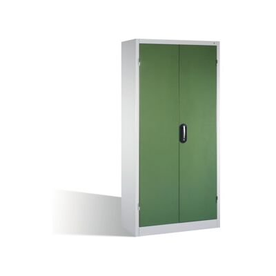 C + P Möbelsysteme Armoire pour charges lourdes C+P avec portes battantes, 4 tablettes et 3 tiroirs, H1950xL930xP500mm Façade vert réséda Corps gris clair ; C + P Möbels (8921-523 S10131) - Publicité C + P Möbelsysteme Armoire pour charges lourdes C+P avec portes battantes, 4 tablettes et 3 tiroirs, H1950xL930xP500mm Façade vert réséda Corps gris clair ; C + P Möbels (8921-523 S10131) - Publicité