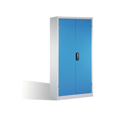 C + P Möbelsysteme Armoire pour charges lourdes C+P avec portes battantes, 4 tablettes et 3 tiroirs, H1950xL930xP600mm Façade bleu clair Corps gris clair ; C + P Möbelsy (8922-523 S10093) - Publicité C + P Möbelsysteme Armoire pour charges lourdes C+P avec portes battantes, 4 tablettes et 3 tiroirs, H1950xL930xP600mm Façade bleu clair Corps gris clair ; C + P Möbelsy (8922-523 S10093) - Publicité