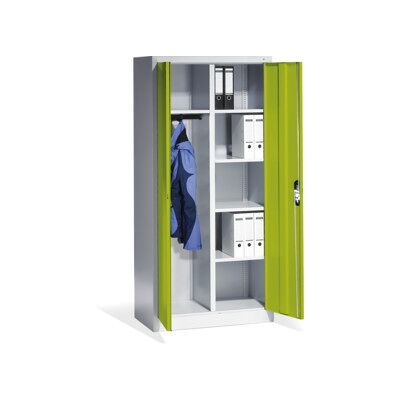Armoire vestiaire Acurado de C+P avec portes battantes, H1950xL930xP500mm Façade vert viridine Corps gris clair ; C + P Möbelsysteme (9280-30 S10350) - Publicité Armoire vestiaire Acurado de C+P avec portes battantes, H1950xL930xP500mm Façade vert viridine Corps gris clair ; C + P Möbelsysteme (9280-30 S10350) - Publicité