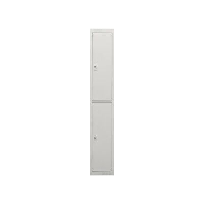 Armoire-vestiaire STIER, 2 casiers, 1 800x300x500 mm, gris clair (905442) - Publicité Armoire-vestiaire STIER, 2 casiers, 1 800x300x500 mm, gris clair (905442) - Publicité