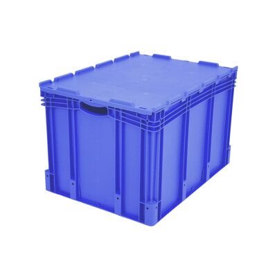 BITO - Euro XL - Bleu - Couvercle à charnière en 2 pièces - Boîte de rangement - Publicité BITO - Euro XL - Bleu - Couvercle à charnière en 2 pièces - Boîte de rangement - Publicité