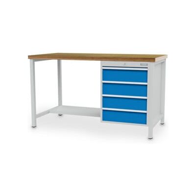 Bedrunka+Hirth Établi à caisson R 18-24 avec 4 tiroirs 4x150 mm I×P×H 2000x750x959 mm (03.19.16V9A) - Publicité Bedrunka+Hirth Établi à caisson R 18-24 avec 4 tiroirs 4x150 mm I×P×H 2000x750x959 mm (03.19.16V9A) - Publicité