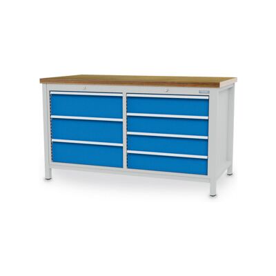 Bedrunka+Hirth Établi à caisson R 24-24 avec 7 tiroirs I×P×H 750×1500×959 mm (03.15.34V9A) - Publicité Bedrunka+Hirth Établi à caisson R 24-24 avec 7 tiroirs I×P×H 750×1500×959 mm (03.15.34V9A) - Publicité