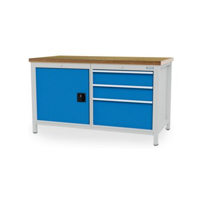 Bedrunka+Hirth Établi R 24-24 avec 3 tiroirs et porte L×P×H 1500x750x959 mm (03.15.17V9A) - Publicité Bedrunka+Hirth Établi R 24-24 avec 3 tiroirs et porte L×P×H 1500x750x959 mm (03.15.17V9A) - Publicité