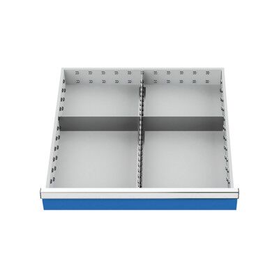 Bedrunka+Hirth Insert de tiroir série 700 avec rails moyens et cloisons pour 200 mm 1,7 kg (137A) - Publicité Bedrunka+Hirth Insert de tiroir série 700 avec rails moyens et cloisons pour 200 mm 1,7 kg (137A) - Publicité