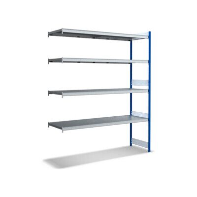 Bito Grand Rayonnage Ensemble de rayonnages supplémentaires / 350kg 2499x2016x624 Tablette 4 niveaux RAL5010 (C1256-0083) - Publicité Bito Grand Rayonnage Ensemble de rayonnages supplémentaires / 350kg 2499x2016x624 Tablette 4 niveaux RAL5010 (C1256-0083) - Publicité