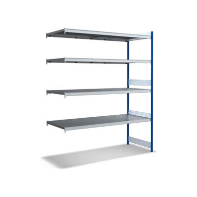 Bito Grand Rayonnage Ensemble de rayonnages supplémentaires / 350kg 2499x2016x824 Tablette 4 niveaux RAL5010 (C1256-0084) - Publicité Bito Grand Rayonnage Ensemble de rayonnages supplémentaires / 350kg 2499x2016x824 Tablette 4 niveaux RAL5010 (C1256-0084) - Publicité