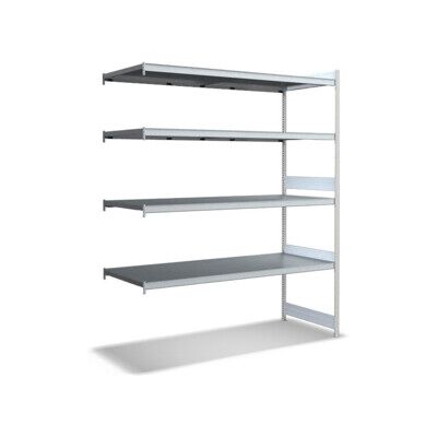 Bito Grand Rayonnage Ensemble de rayonnages supplémentaires / 350kg 2499x2016x824 Tablette 4 niveaux RAL7035 (C1256-0096) - Publicité Bito Grand Rayonnage Ensemble de rayonnages supplémentaires / 350kg 2499x2016x824 Tablette 4 niveaux RAL7035 (C1256-0096) - Publicité
