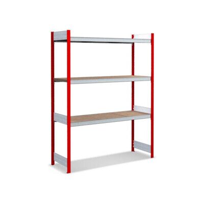 Bito Grand rayonnage Grundfeld Set / 350kg 1999x1562x524 Panneau de particules 3 niveaux RAL3000 (C1255-0025) - Publicité Bito Grand rayonnage Grundfeld Set / 350kg 1999x1562x524 Panneau de particules 3 niveaux RAL3000 (C1255-0025) - Publicité