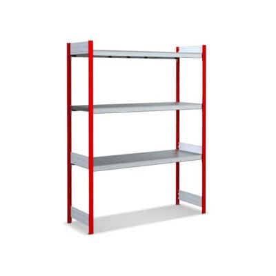 Bito Grand rayonnage Grundfeld Set / 350kg 1999x1562x524 Rayonnage 3 niveaux RAL3000 (C1255-0061) - Publicité Bito Grand rayonnage Grundfeld Set / 350kg 1999x1562x524 Rayonnage 3 niveaux RAL3000 (C1255-0061) - Publicité