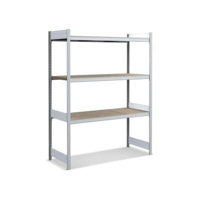 Bito Grand rayonnage Grundfeld Set / 350kg 1999x1562x624 Panneau de particules 3 niveaux galvanisé (C1255-0002) - Publicité Bito Grand rayonnage Grundfeld Set / 350kg 1999x1562x624 Panneau de particules 3 niveaux galvanisé (C1255-0002) - Publicité