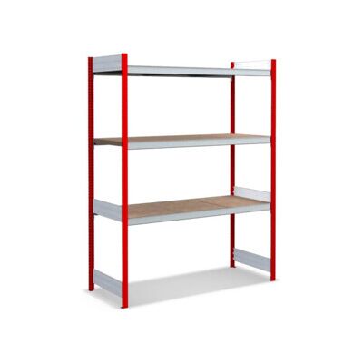 Bito Grand rayonnage Grundfeld Set / 350kg 1999x1562x624 Panneau de particules 3 niveaux RAL3000 (C1255-0026) - Publicité Bito Grand rayonnage Grundfeld Set / 350kg 1999x1562x624 Panneau de particules 3 niveaux RAL3000 (C1255-0026) - Publicité