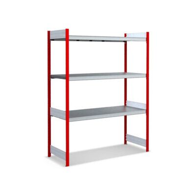 Bito Grand rayonnage Grundfeld Set / 350kg 1999x1562x624 Rayonnage 3 niveaux RAL3000 (C1255-0062) - Publicité Bito Grand rayonnage Grundfeld Set / 350kg 1999x1562x624 Rayonnage 3 niveaux RAL3000 (C1255-0062) - Publicité