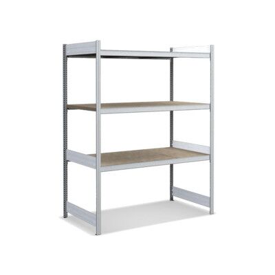 Bito Grand rayonnage Grundfeld Set / 350kg 1999x1562x824 Panneau de particules 3 niveaux galvanisé (C1255-0003) - Publicité Bito Grand rayonnage Grundfeld Set / 350kg 1999x1562x824 Panneau de particules 3 niveaux galvanisé (C1255-0003) - Publicité