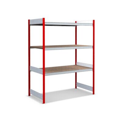 Bito Grand rayonnage Grundfeld Set / 350kg 1999x1562x824 Panneau de particules 3 niveaux RAL3000 (C1255-0027) - Publicité Bito Grand rayonnage Grundfeld Set / 350kg 1999x1562x824 Panneau de particules 3 niveaux RAL3000 (C1255-0027) - Publicité