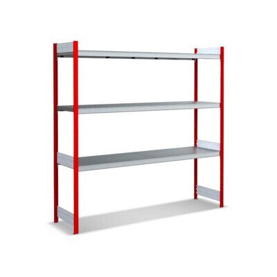 Bito Grand rayonnage Grundfeld Set / 350kg 1999x2066x524 Rayonnage 3 niveaux RAL3000 (C1255-0067) - Publicité Bito Grand rayonnage Grundfeld Set / 350kg 1999x2066x524 Rayonnage 3 niveaux RAL3000 (C1255-0067) - Publicité