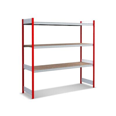 Bito Grand rayonnage Grundfeld Set / 350kg 1999x2066x624 Panneau de particules 3 niveaux RAL3000 (C1255-0032) - Publicité Bito Grand rayonnage Grundfeld Set / 350kg 1999x2066x624 Panneau de particules 3 niveaux RAL3000 (C1255-0032) - Publicité