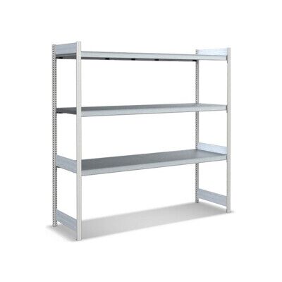 Bito Grand rayonnage Grundfeld Set / 350kg 1999x2066x624 Tablette 3 niveaux RAL7035 (C1255-0092) - Publicité Bito Grand rayonnage Grundfeld Set / 350kg 1999x2066x624 Tablette 3 niveaux RAL7035 (C1255-0092) - Publicité