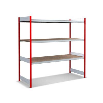 Bito Grand rayonnage Grundfeld Set / 350kg 1999x2066x824 Panneau de particules 3 niveaux RAL3000 (C1255-0033) - Publicité Bito Grand rayonnage Grundfeld Set / 350kg 1999x2066x824 Panneau de particules 3 niveaux RAL3000 (C1255-0033) - Publicité