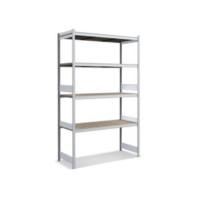 Bito Grand rayonnage Grundfeld Set / 350kg 2499x1562x624 Panneau de particules 4 niveaux galvanisé (C1255-0005) - Publicité Bito Grand rayonnage Grundfeld Set / 350kg 2499x1562x624 Panneau de particules 4 niveaux galvanisé (C1255-0005) - Publicité