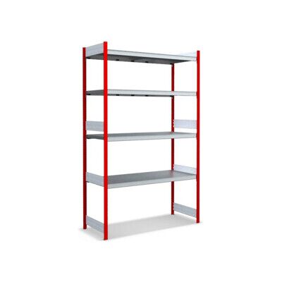 Bito Grand rayonnage Grundfeld Set / 350kg 2499x1562x624 Tablette 4 niveaux RAL3000 (C1255-0065) - Publicité Bito Grand rayonnage Grundfeld Set / 350kg 2499x1562x624 Tablette 4 niveaux RAL3000 (C1255-0065) - Publicité