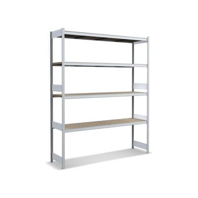 Bito Grand rayonnage Grundfeld Set / 350kg 2499x2066x524 Panneau de particules 4 niveaux galvanisé (C1255-0010) - Publicité Bito Grand rayonnage Grundfeld Set / 350kg 2499x2066x524 Panneau de particules 4 niveaux galvanisé (C1255-0010) - Publicité