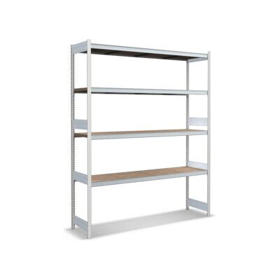 Bito Grand rayonnage Grundfeld Set / 350kg 2499x2066x524 Panneau de particules 4 niveaux RAL7035 (C1255-0058) - Publicité Bito Grand rayonnage Grundfeld Set / 350kg 2499x2066x524 Panneau de particules 4 niveaux RAL7035 (C1255-0058) - Publicité