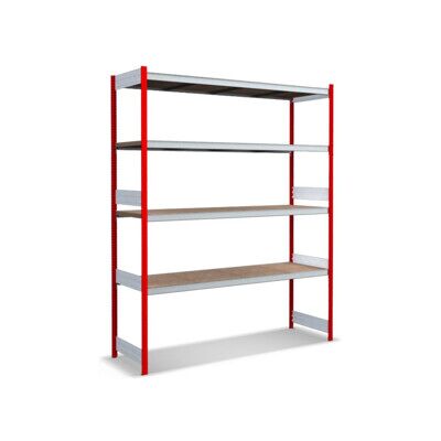 Bito Grand rayonnage Grundfeld Set / 350kg 2499x2066x624 Panneau de particules 4 niveaux RAL3000 (C1255-0035) - Publicité Bito Grand rayonnage Grundfeld Set / 350kg 2499x2066x624 Panneau de particules 4 niveaux RAL3000 (C1255-0035) - Publicité