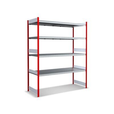 Bito Grand rayonnage Grundfeld Set / 350kg 2499x2066x824 4 niveaux Rayonnage RAL3000 (C1255-0072) - Publicité Bito Grand rayonnage Grundfeld Set / 350kg 2499x2066x824 4 niveaux Rayonnage RAL3000 (C1255-0072) - Publicité