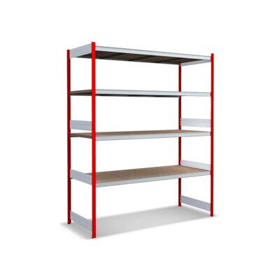 Bito Grand rayonnage Grundfeld Set / 350kg 2499x2066x824 Panneau de particules 4 niveaux RAL3000 (C1255-0036) - Publicité Bito Grand rayonnage Grundfeld Set / 350kg 2499x2066x824 Panneau de particules 4 niveaux RAL3000 (C1255-0036) - Publicité
