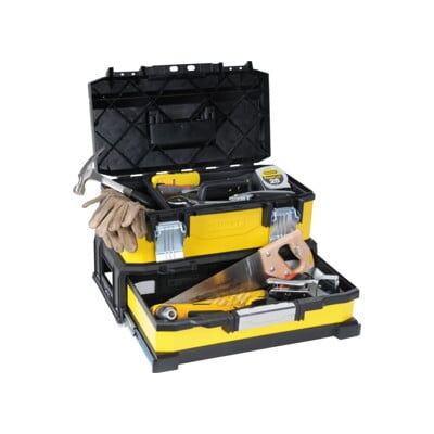 Boîte à outils Stanley avec tiroir (1-95-829) - Publicité Boîte à outils Stanley avec tiroir (1-95-829) - Publicité