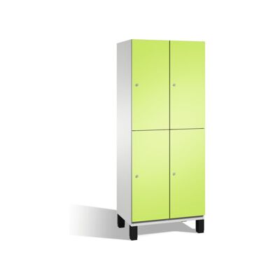 C+P armoire à deux niveaux Cambio sur pieds, 4 compartiments, H1980xW800xD525mm avant viridian vert corps gris clair ; C + P Möbelsysteme (45101-22 S10013) - Publicité C+P armoire à deux niveaux Cambio sur pieds, 4 compartiments, H1980xW800xD525mm avant viridian vert corps gris clair ; C + P Möbelsysteme (45101-22 S10013) - Publicité