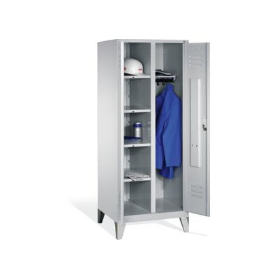 C+P Armoire à linge Classic sur pieds, 2 compartiments, H1850×I810×P500mm, façade gris clair, corps gris clair ; C + P Möbelsysteme (8060-22 S10001) - Publicité C+P Armoire à linge Classic sur pieds, 2 compartiments, H1850×I810×P500mm, façade gris clair, corps gris clair ; C + P Möbelsysteme (8060-22 S10001) - Publicité